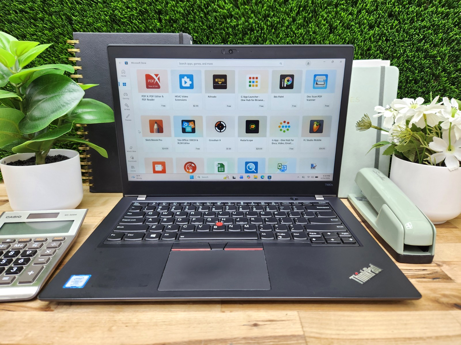 Lenovo ThinkPad T480s FHD 14 Touchscreen i7-8650U 16GB 256GB SSD Windows 11 Pro~