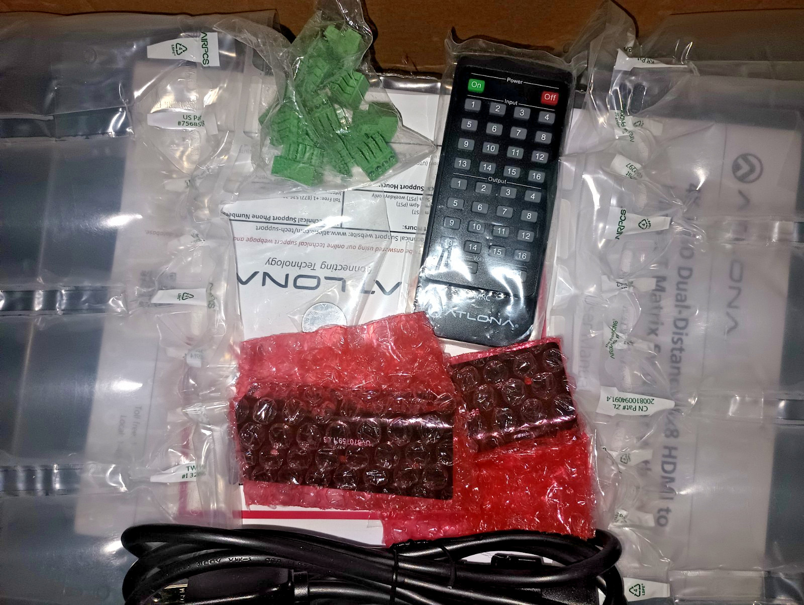 Atlona AT-UHD-PRO3-88M 4K/UHD 8X8 HDMI to HDBaseT Matrix Switcher With Rack Ears