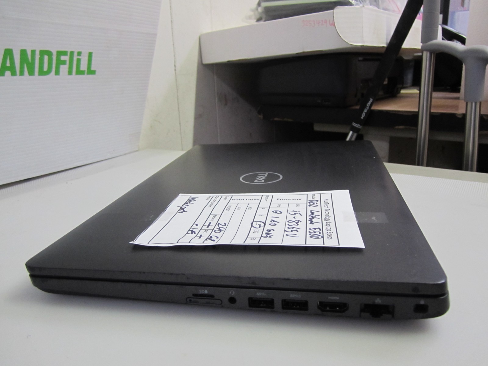 Dell Latitude 5500 i5-8365U 1.6GHz 16GB/240GB m2 SSD [NO OS] Laptop + AC READ