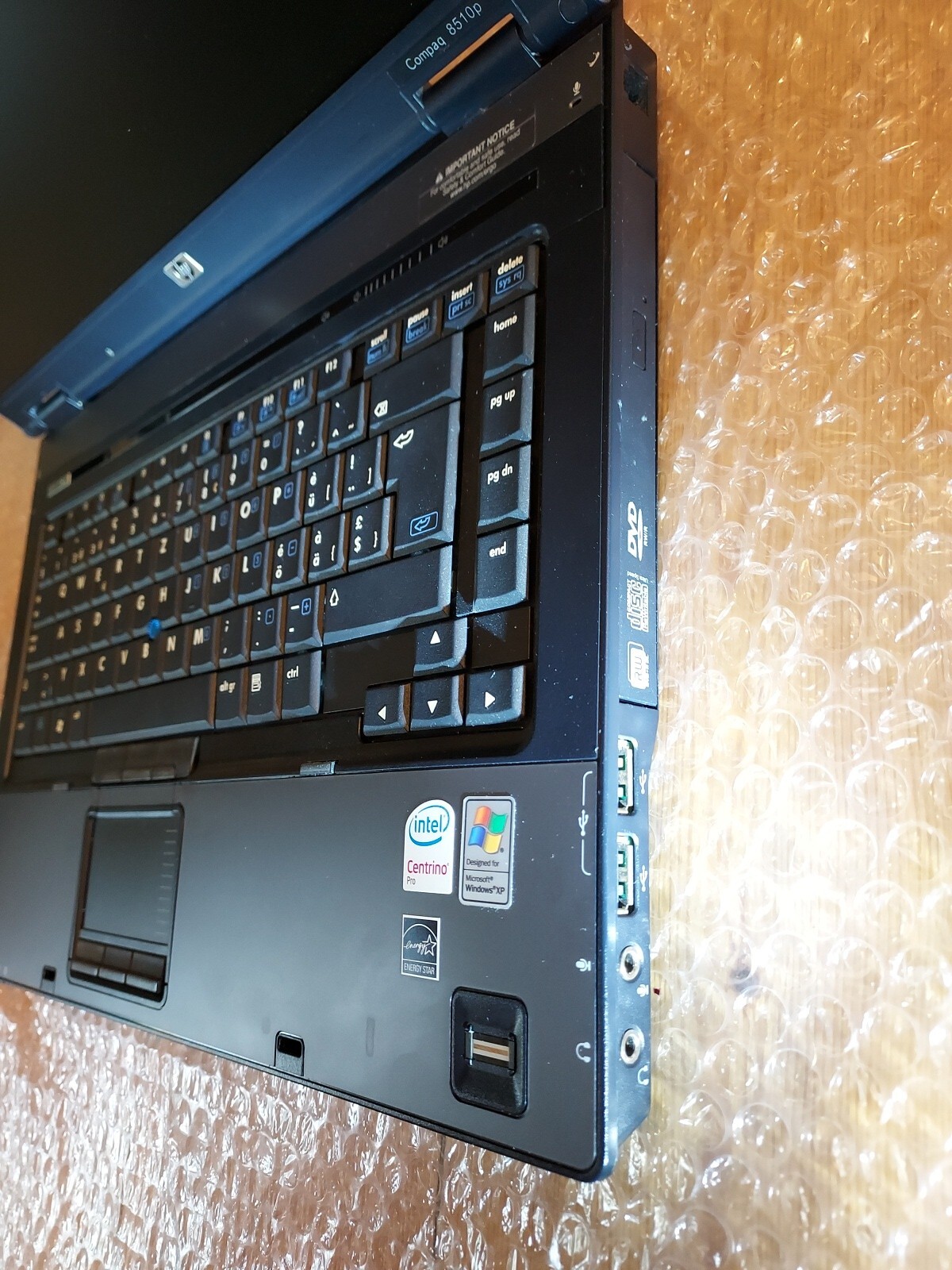 hp Compaq 8510p T7500