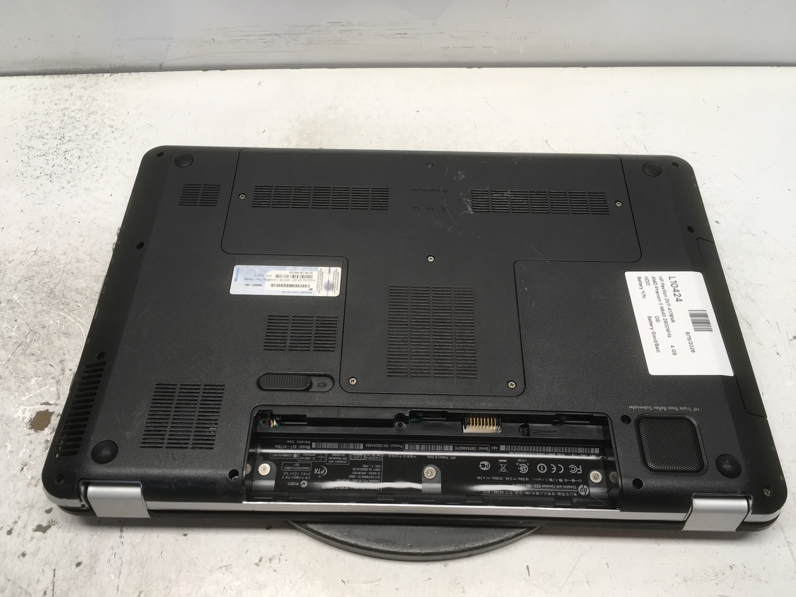 HP Pavilion DV7-4178NR AMD Phenom II N640 2900MHz 4 GB NO HDD No Batt READ