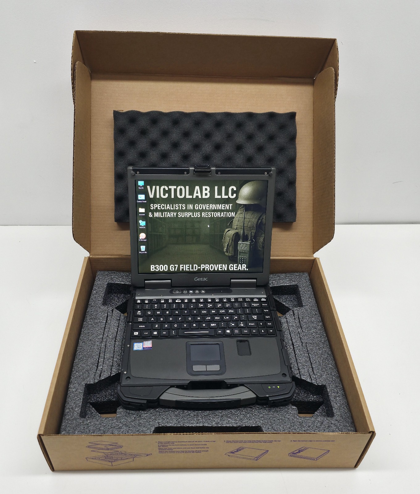 Getac B300 G7 Fully Rugged i7 8th Gen 8GB 256GB SSD W11 TPM BT GPS 4G LTE Touch