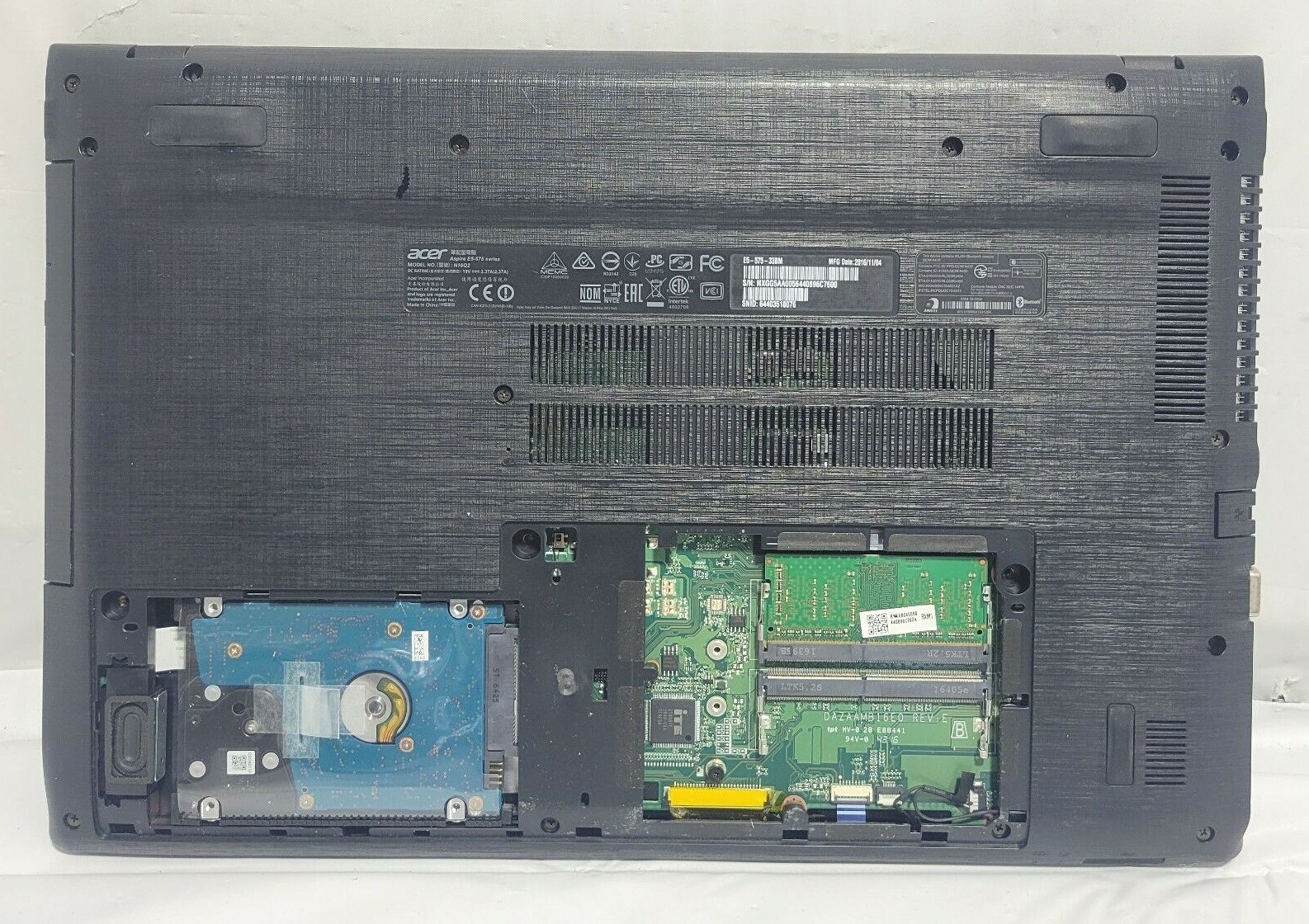 acer n16q2 ASPIRE E5-575 SERIES LAPTOP – DAMAGED- AS IS –