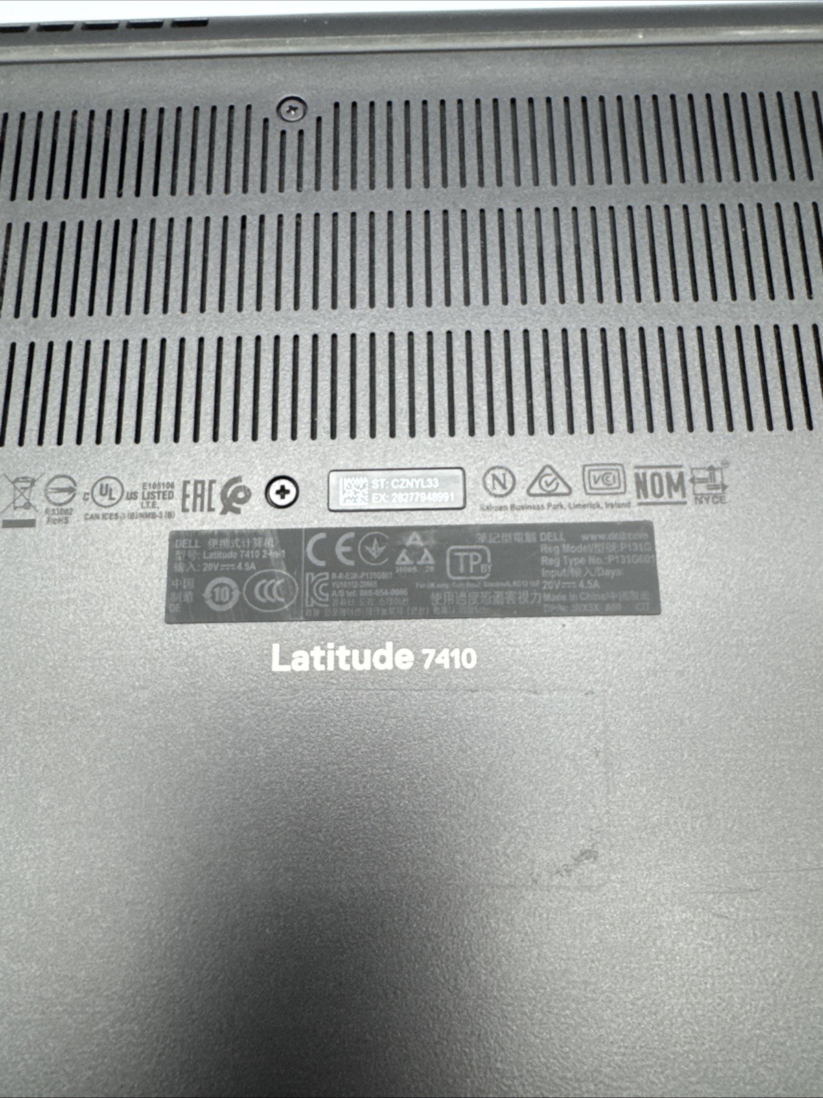 Dell Latitude Laptop 7410 14″ FHD i5-10310 1.7 GHz-8GB RAM-256 GB HDD,NO OS