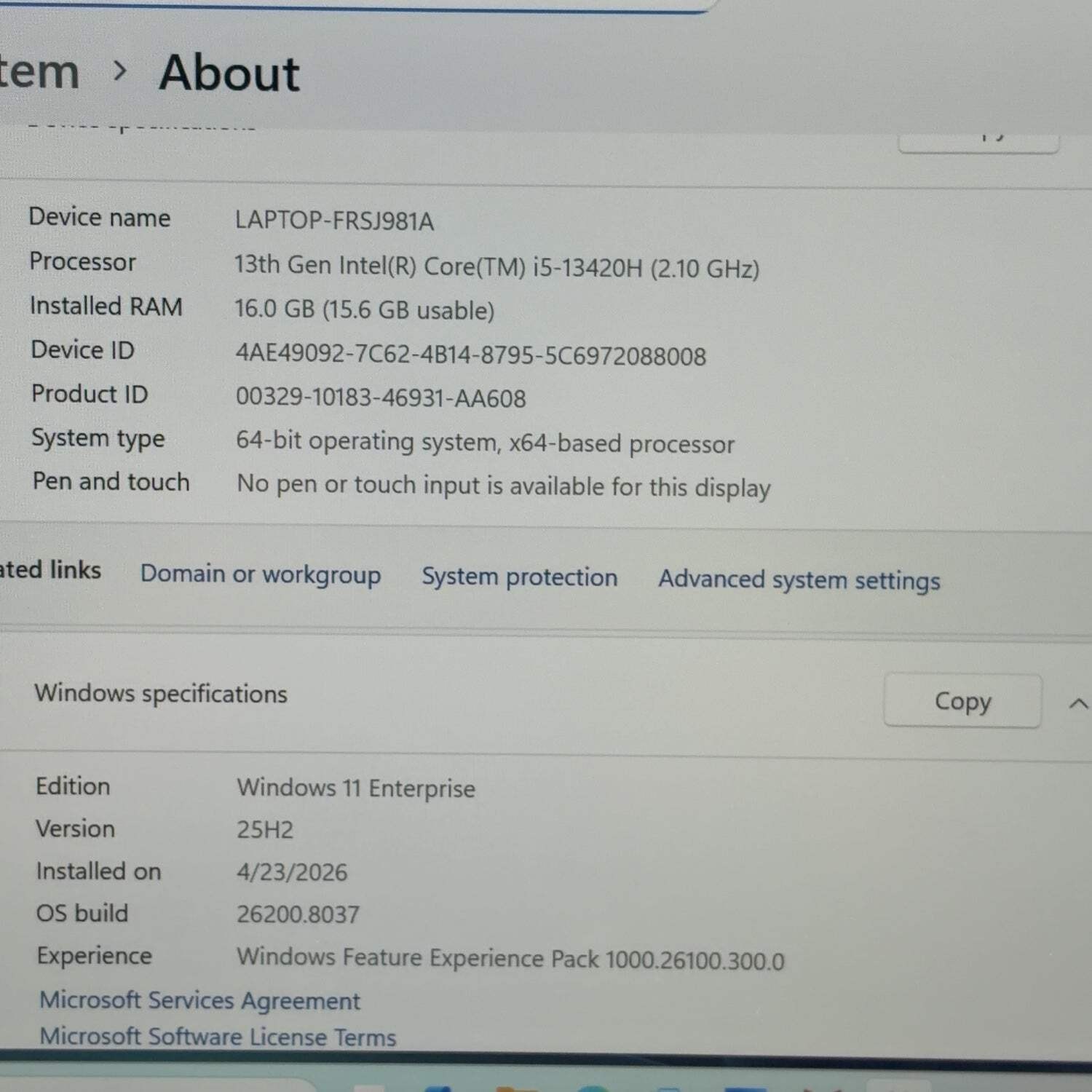 Asus Expertbook P1 P1403CVA 15.6″ i5-13420H 2.1GHz 16GB RAM 512GB SSD