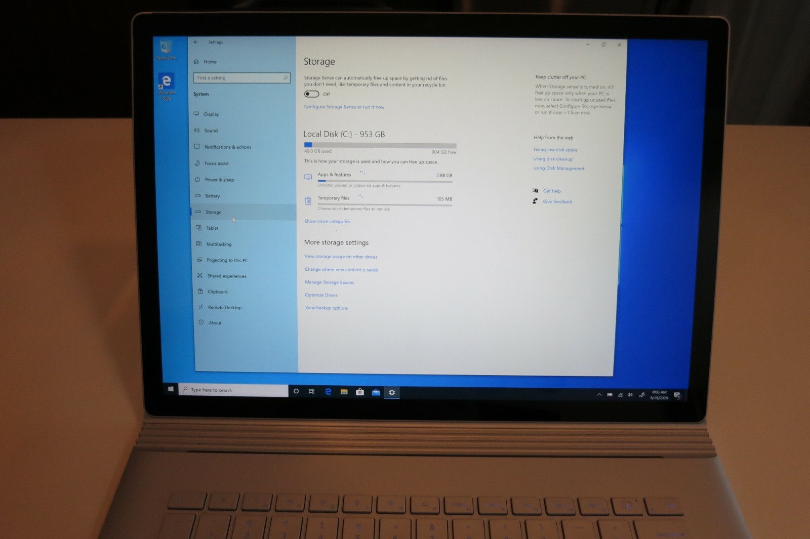 Surface Book 2 15 Inch i7 8650 512GB SSD 16GB RAM GeForce GTX 1060
