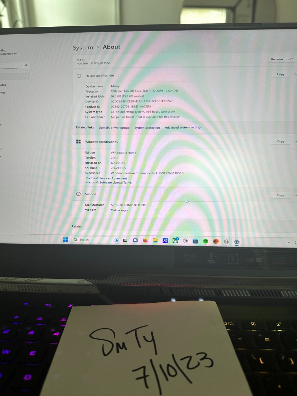 ASUS ROG Strix Scar 15 15.6″ (1TB SSD, Intel Core i9 12th Gen., 5.00 GHz, 16GB)