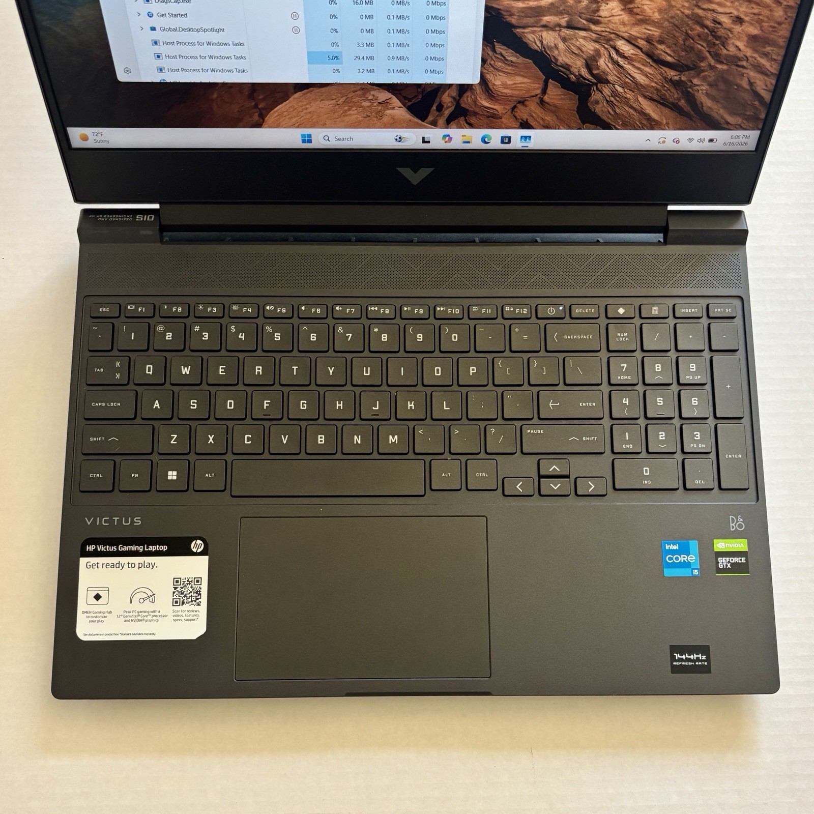HP Victus 15-FA0031DX 15.6″ Core i5-12450H GeForce GTX 1650 8GB RAM 512GB NVMe