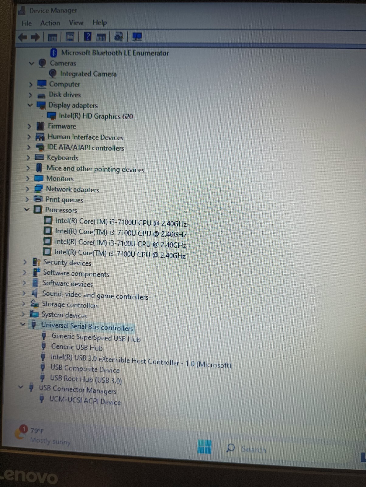 9112g ThinkPad13 Gen 2 w/charger.i3 7th gen.8GB.128GB M.2.14″.W11 Enterprise