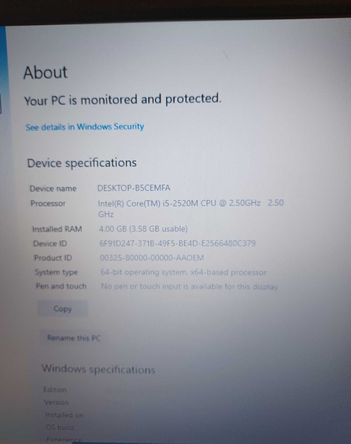 Lenovo ThinkPad L430 Intel Core i5-2520M 2.5GHz 4GB RAM 320GB HD. AC Adapter Inc
