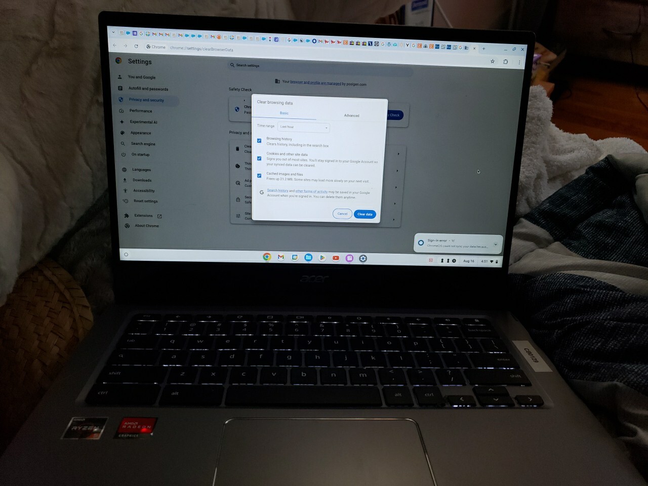Acer Chromebook Spin 514 CP514-1HH-R0SS 14″ (128GB SSD, AMD Ryzen 5 3000 Series,