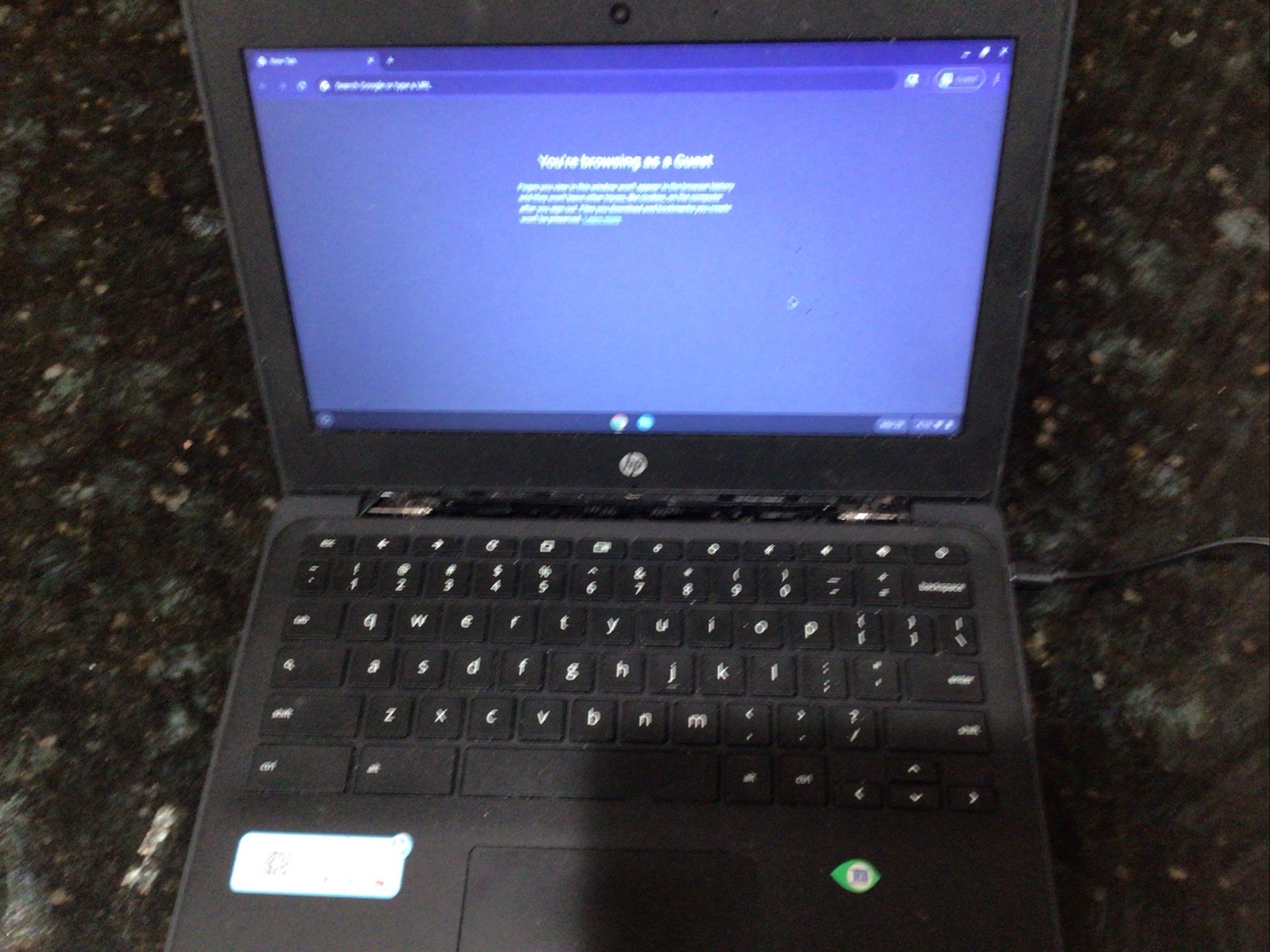 HP Chromebook 11MK G9 EE 11.6″ 32GB 4GB MT8183 Black Includes Power Supply
