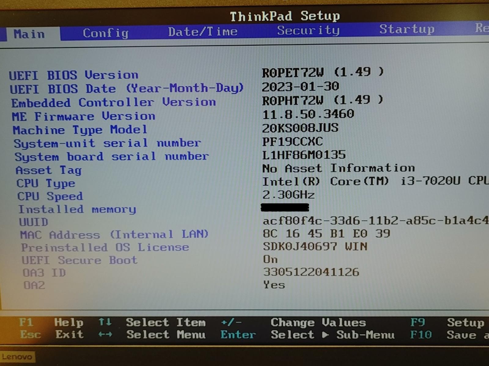 Lenovo ThinkPad E580 15.6″ Intel Core i3-7020U *NO RAM/SSD/BATT/WI-FI/AC* *READ*