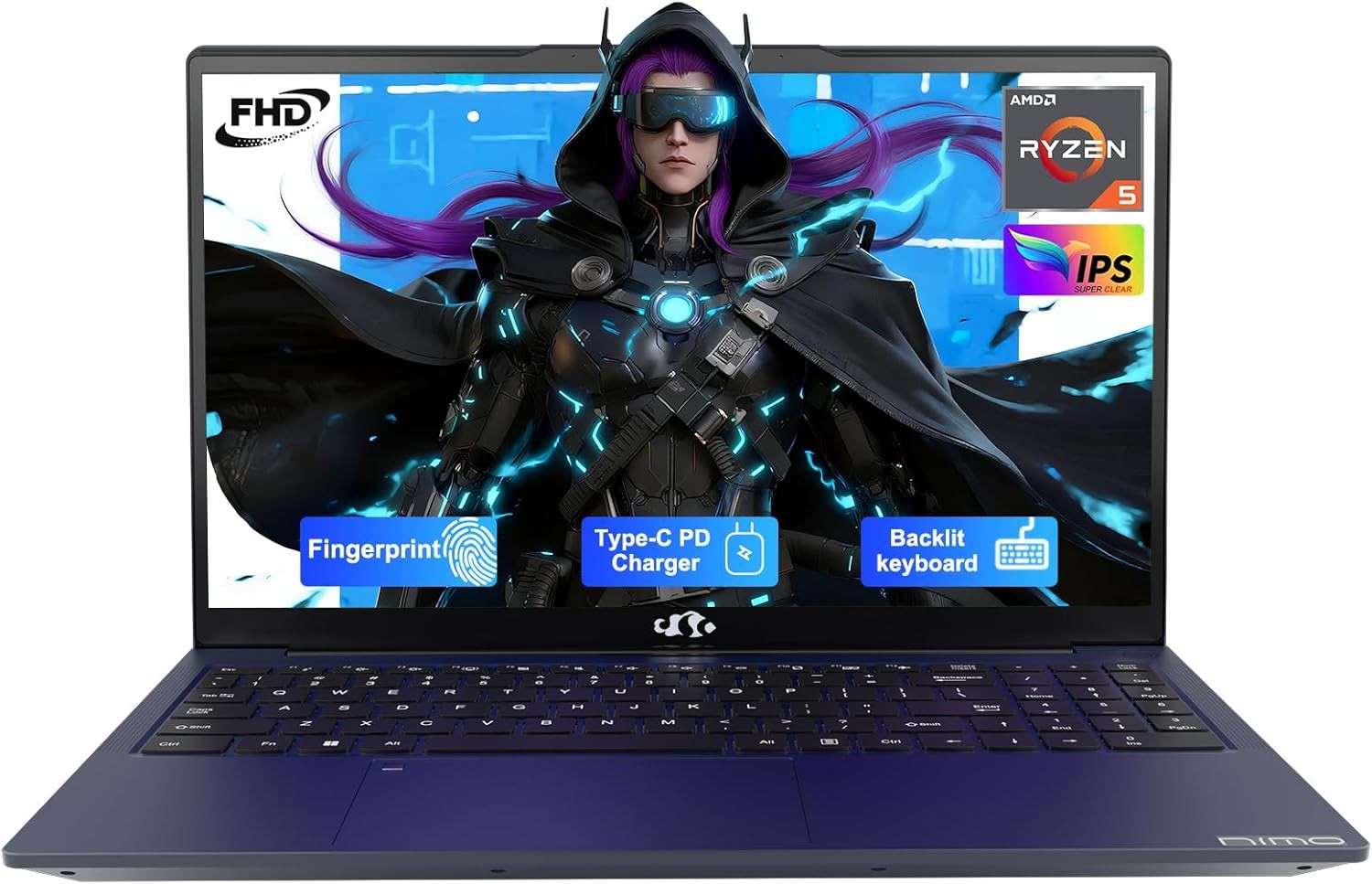 15.6” IPS FHD Student Laptop 16GB RAM 1TB SSD AMD Ryzen 5 4 Cores Up to 3.7GHz