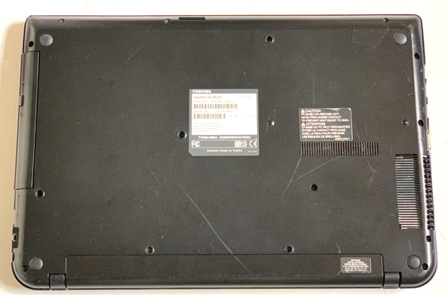 Toshiba Satellite C55-B 15.6″ WIN 11 ACTIVATED Intel 2.16/2.4GHZ 4GB RAM 320GB