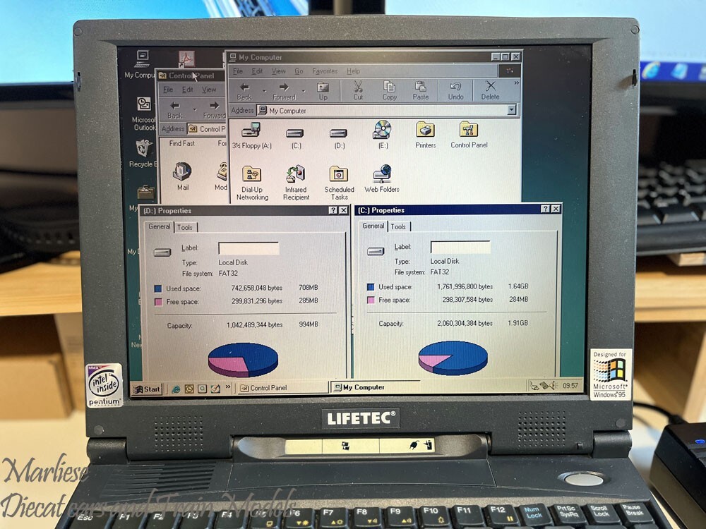 Lifetec LT-9886 Laptop 98MB RAM 3.2GB HDD Win 98 W/ Ethernet & Modem PCMCIA_Rare