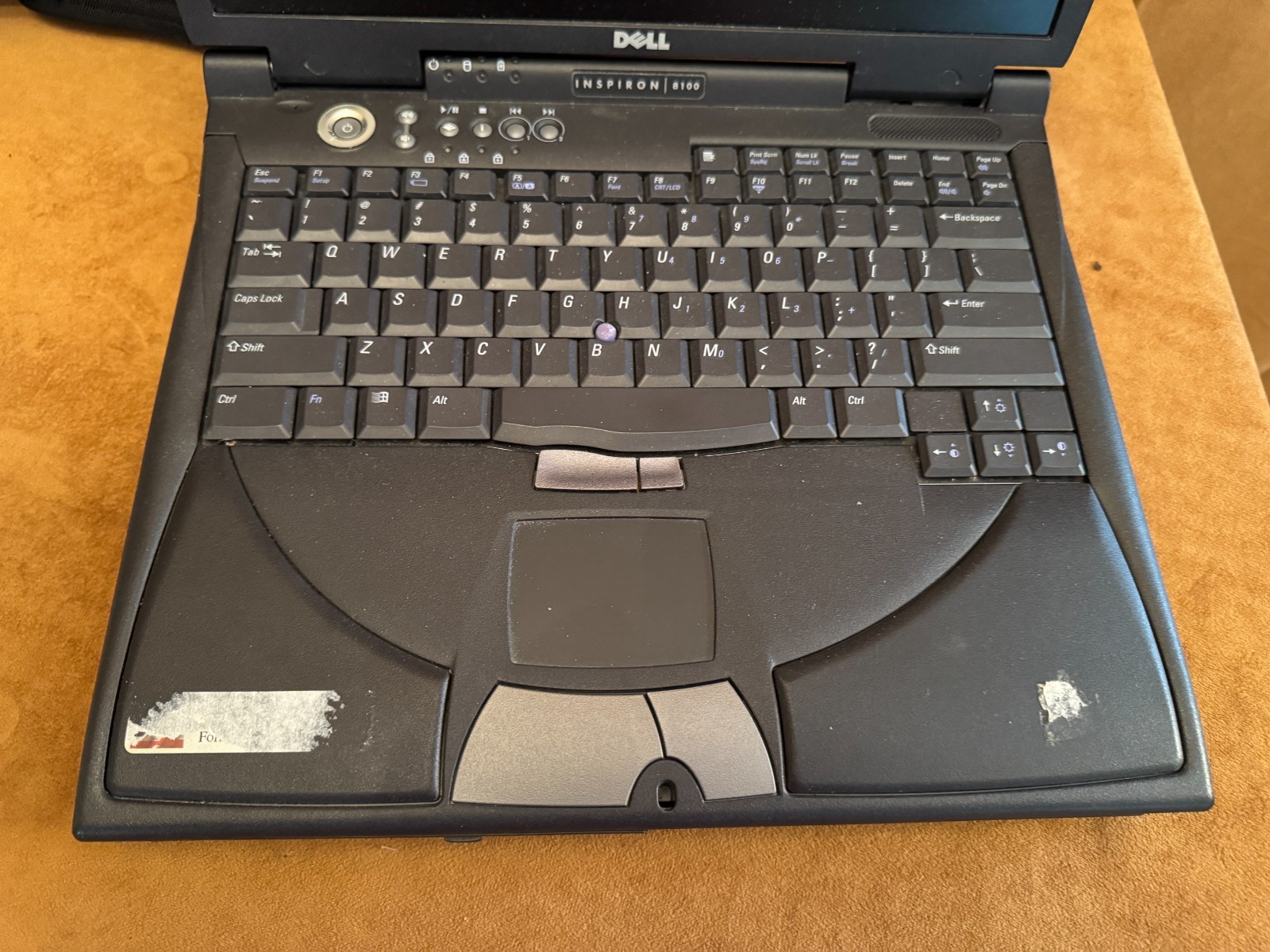 WORKING Vintage Dell Latitude Laptop & case C800 PP01X Vintage Gamer Windows XP