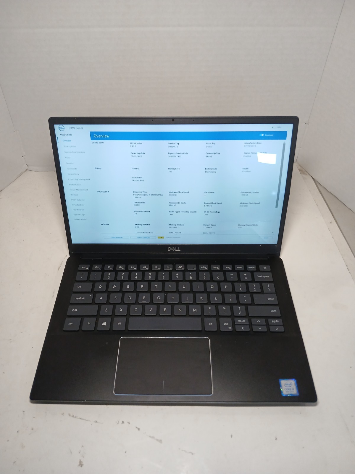Dell Vostro 5390 i5-8265U 8GB RAM No SSD/HDD/OS! *READ* #97