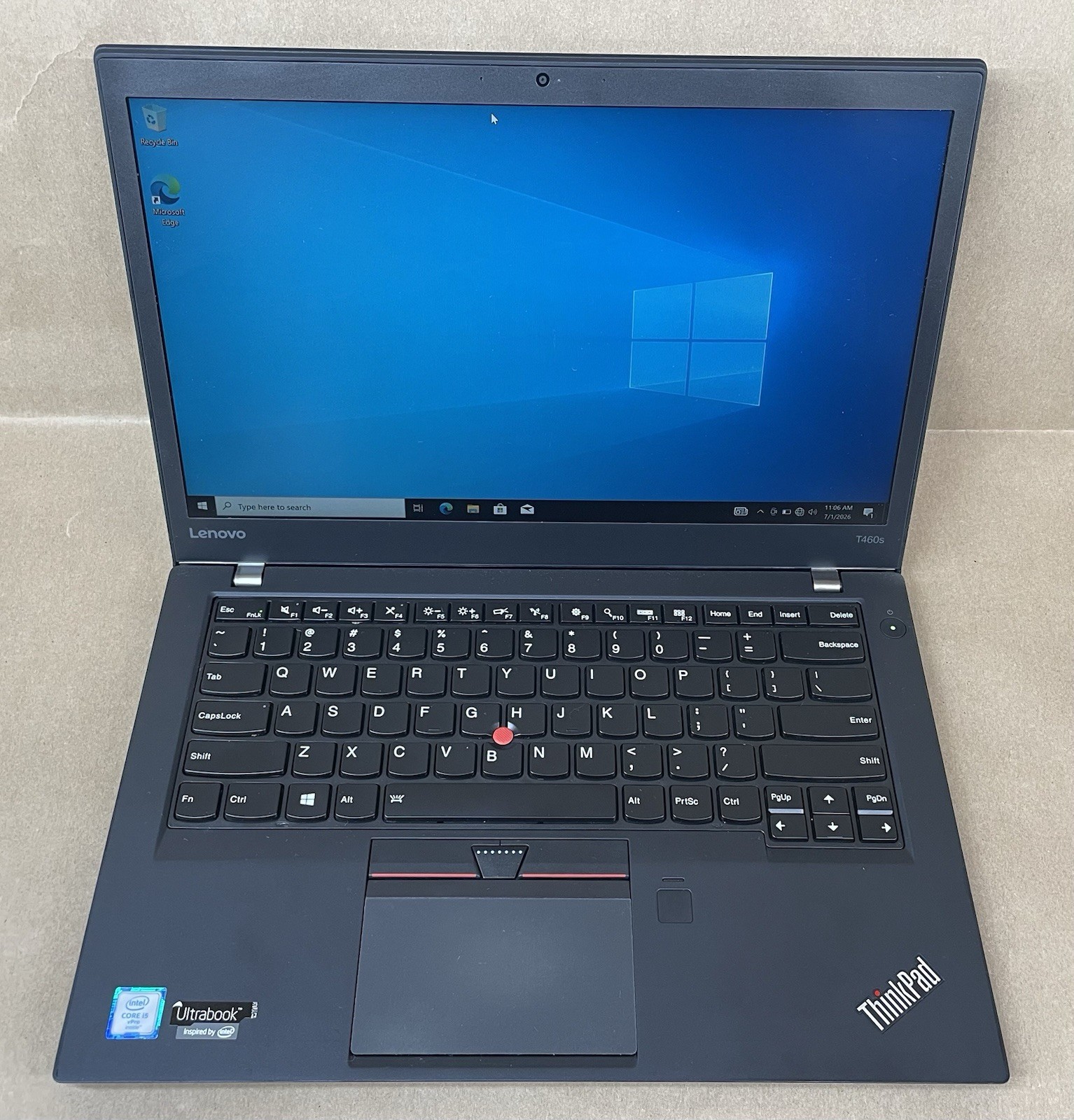 Lenovo ThinkPad T460s 14″ Intel Core i5-6300U@2.40GHz 8GB RAM 256GB SSD WIN 10P