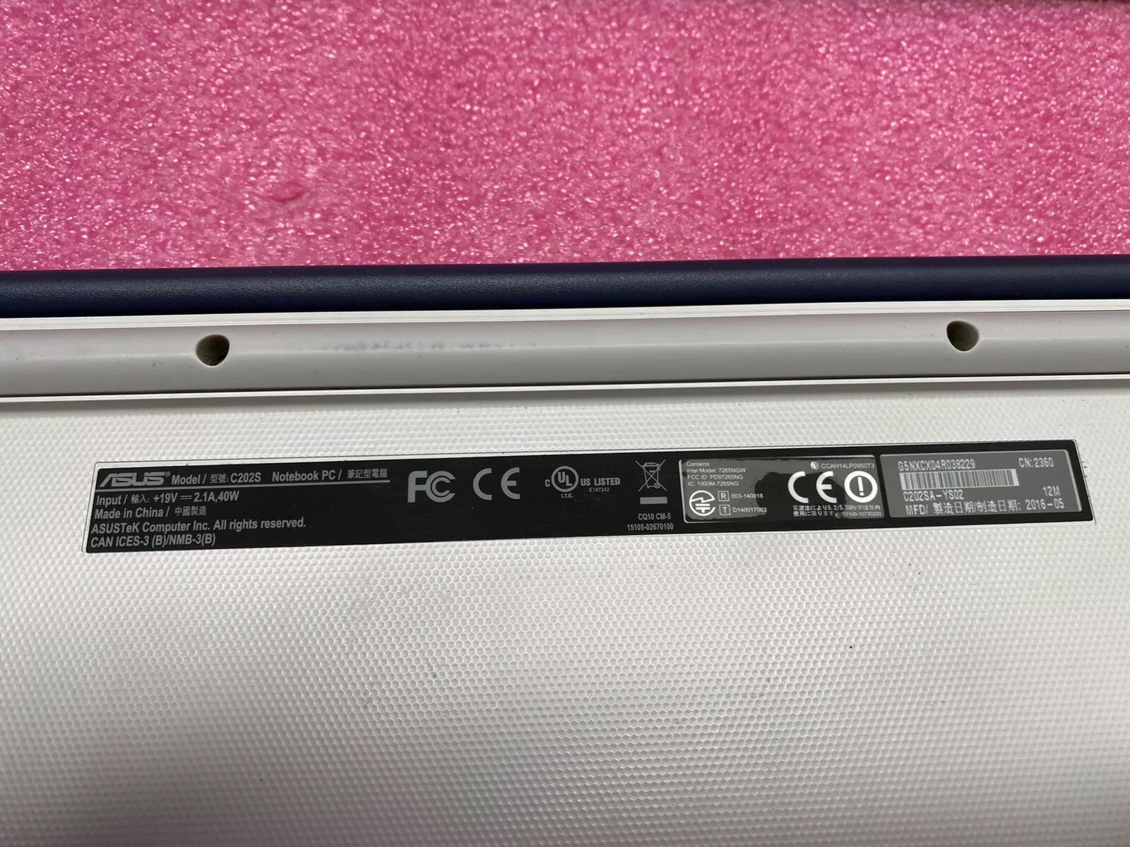 Asus Chromebook C202SA 11.6″ N3060 1.6GHz 4GB RAM 16GB SSD Chrome OS