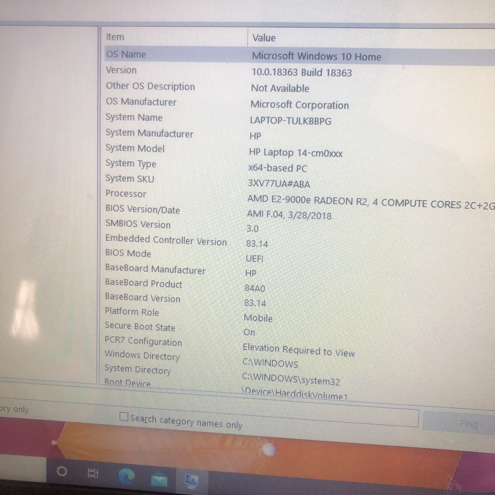 HP LAPTOP 14-cm0xxx