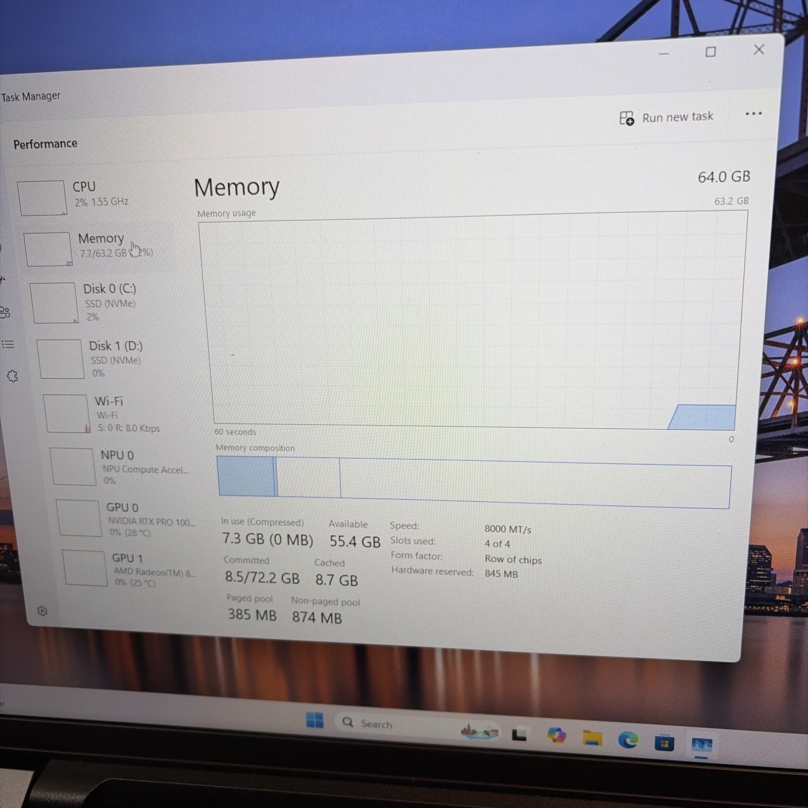 Dell Pro Max MC16255 16″QHD+ 120Hz AMD AI 9 HX Pro 470 64GB 1.5tb Rtx 1000 Pro