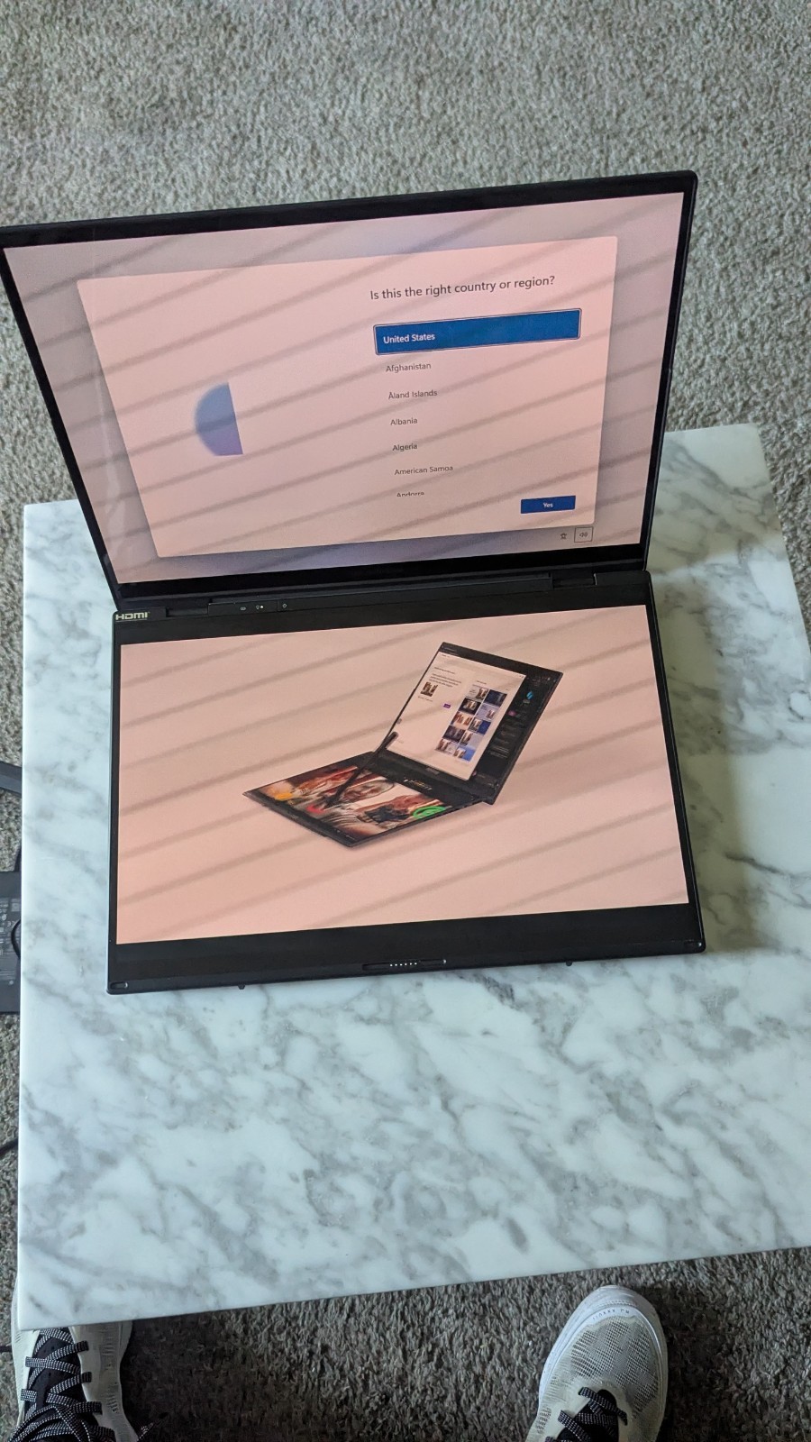 ASUS Zenbook Dual 14” OLED 3K 120Hz , Intel Core Ultra 7, 16GB Ddr5 1tb SSD M2