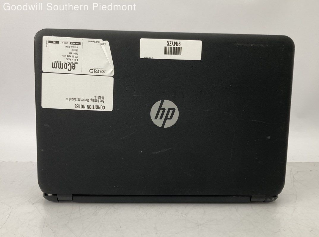 HP 15 AMD A4-6210 1.8GHz 4Gb RAM 500Gb HDD – Tested
