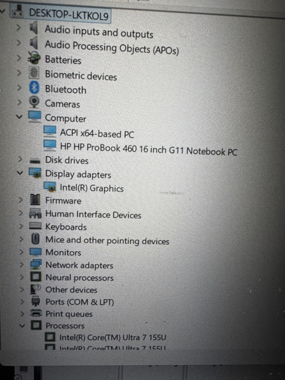 **Privacy Screen** HP ProBook 460 G11 16″ Ultra 7-155U 16GB RAM 512GB