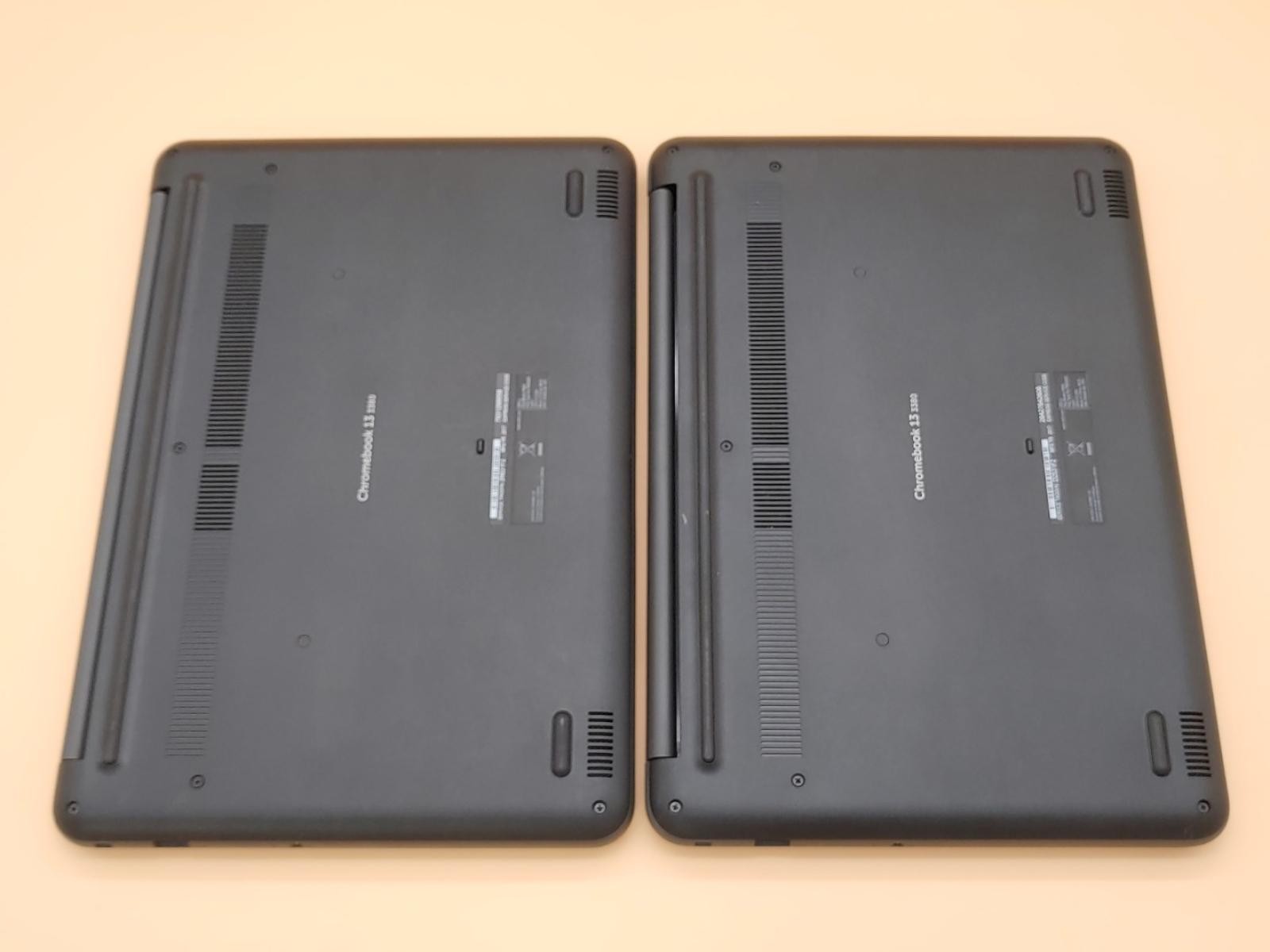LOT of (2) Dell Chromebook 13 3380 Celeron 3855U✔4GB✔16GB eMMC✔ChromeOS✔*NO A/C*