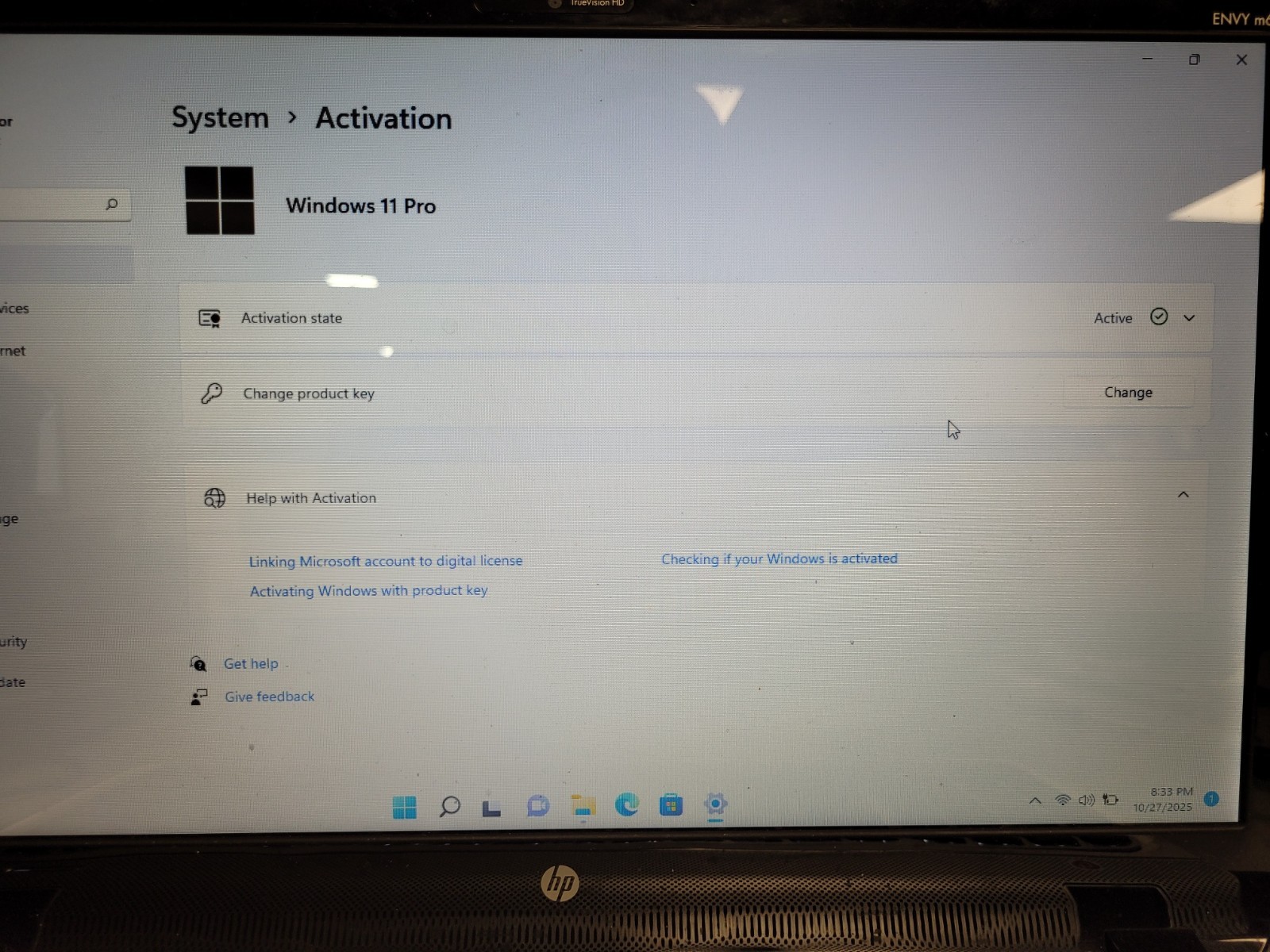 Hp Envy M6 notebook amd a10 4600m 2300mhz 8gb ram 256gb ssd charger CND3140H8J