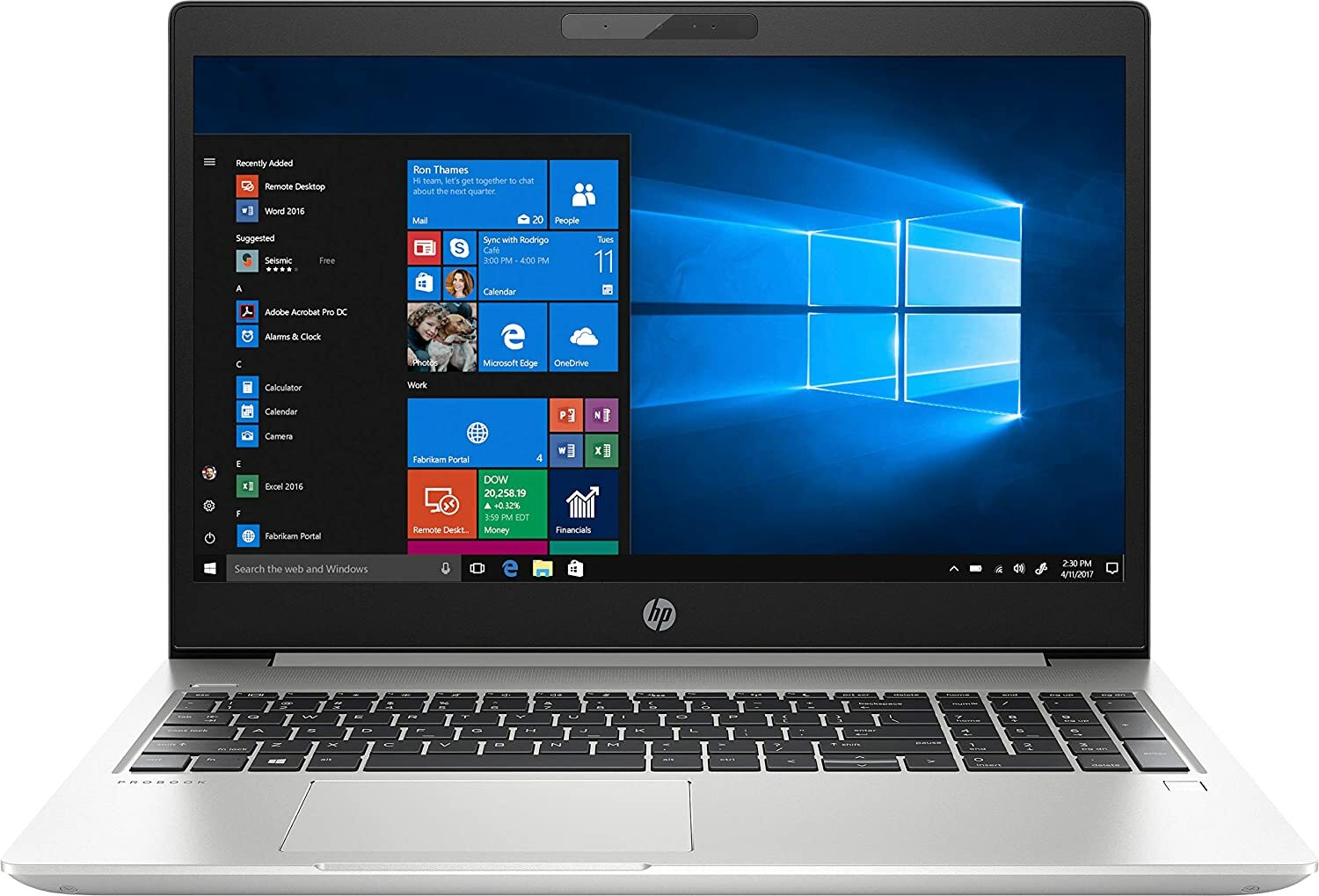 HP ProBook 450 G6 15.6″ Laptop i5-8265U Quad-Core 16GB RAM 256GB SSD Win 10 Pro