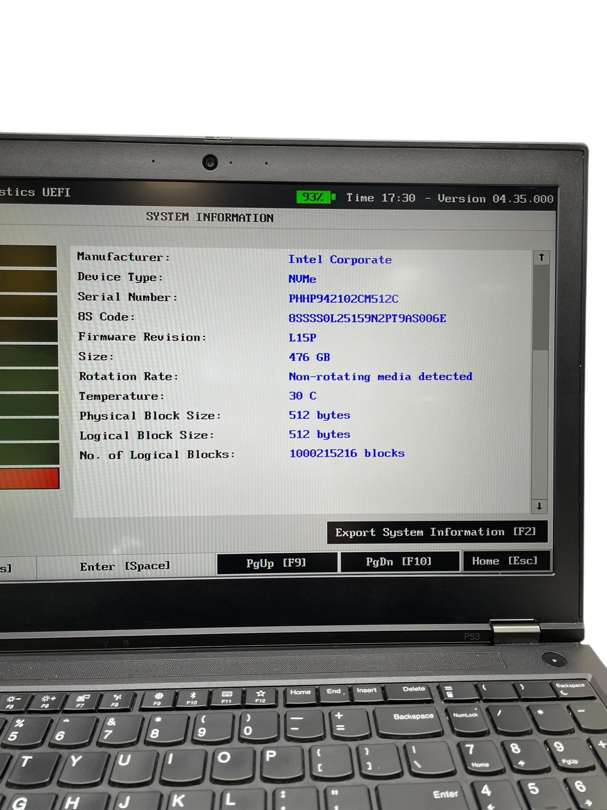 Lenovo ThinkPad P53 15″ – i7 2.6GHz – 32GB RAM – 512GB SSD – Grade D