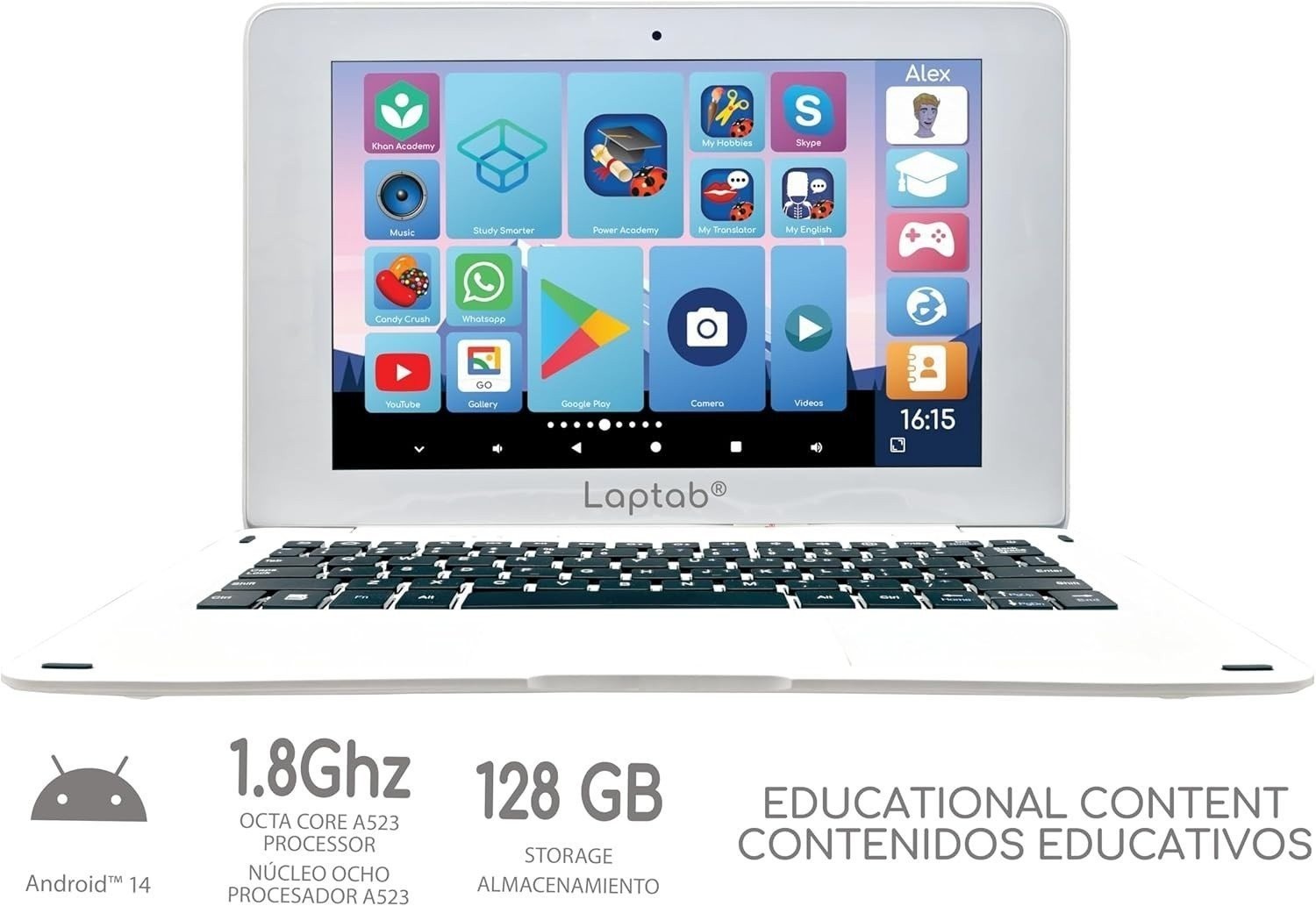 Lexibook LapTab 10 Laptop With Touch Screen – FOR PARTS ONLY