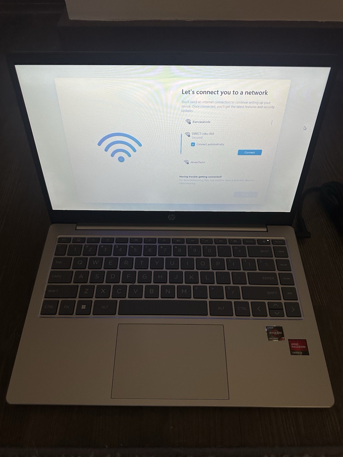 HP Silver Laptop 2024 AMD Ryzen Radeon Graphics Built-in Webcam Wi-Fi