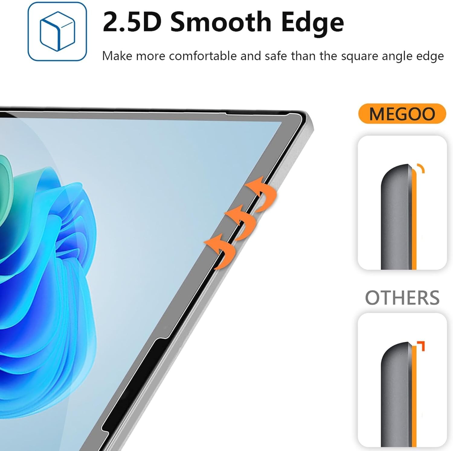 Megoo ArmorShield Tempered Glass Screen Protector for Surface Pro 11-12, 2 Pack