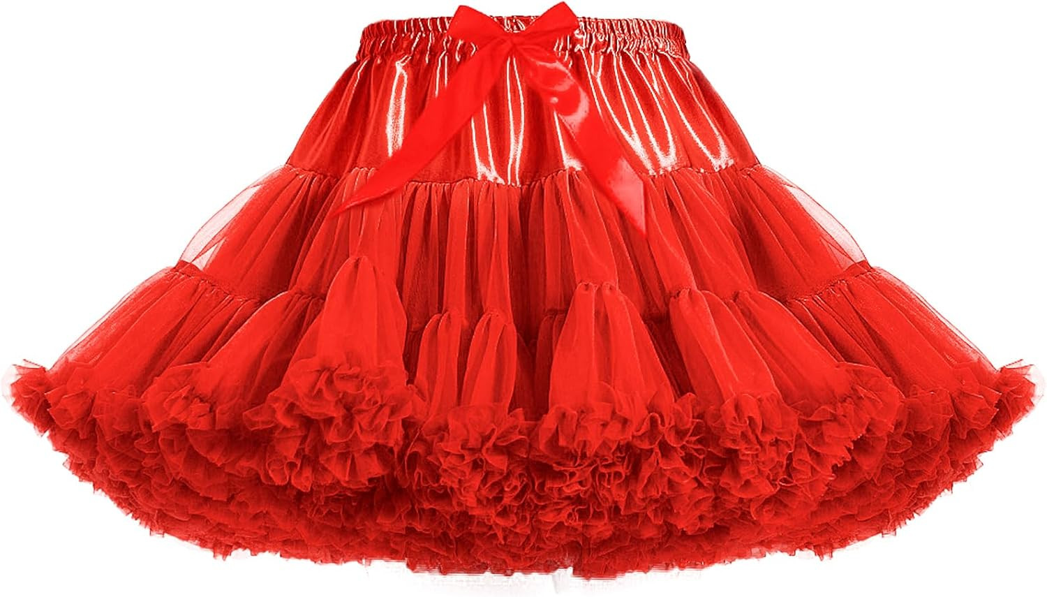 Women’s Petticoat Skirts Tulle Underskirts Chiffon Half Slips Fluffy Ballet Dres