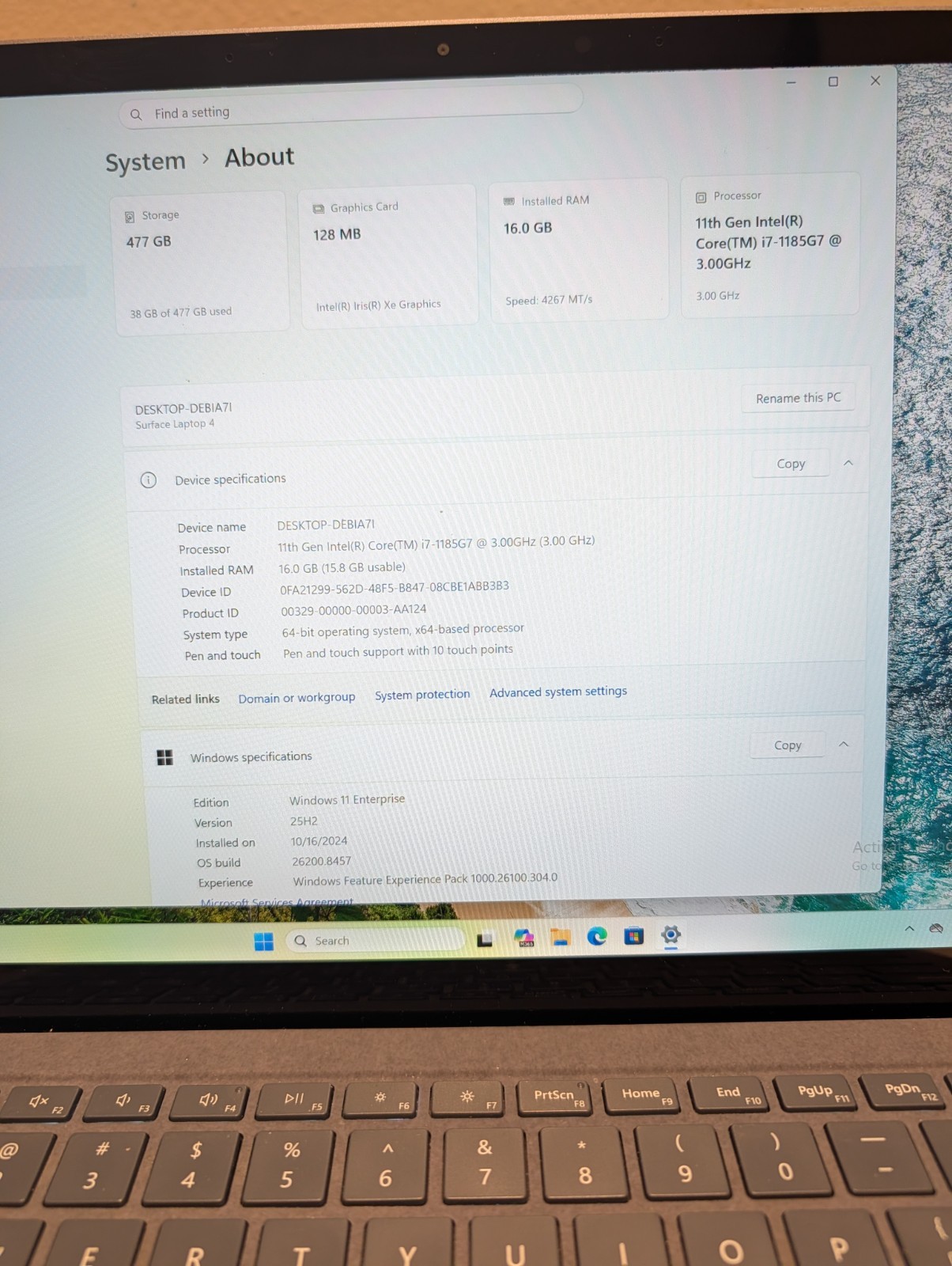 Microsoft Surface Laptop 4 14″ i7-1185g7 16GB 512GB – Very Good