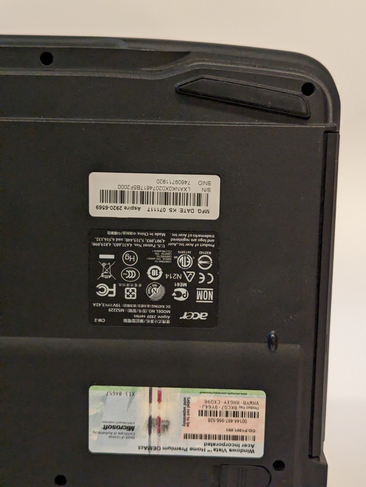 Acer Aspire 2920-6569 12.1″ Laptop – Intel Core 2 Duo – 2GB RAM – 250GB HDD
