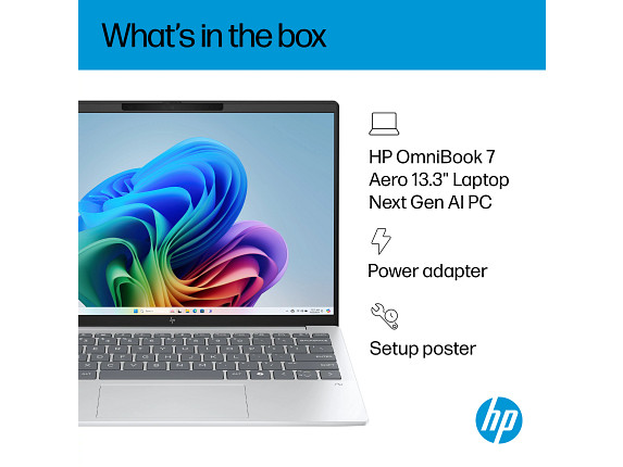 HP OmniBook 7 Laptop Computer 13.3″ 2K AMD Ryzen AI 7 16 GB memory;1 TB SSD