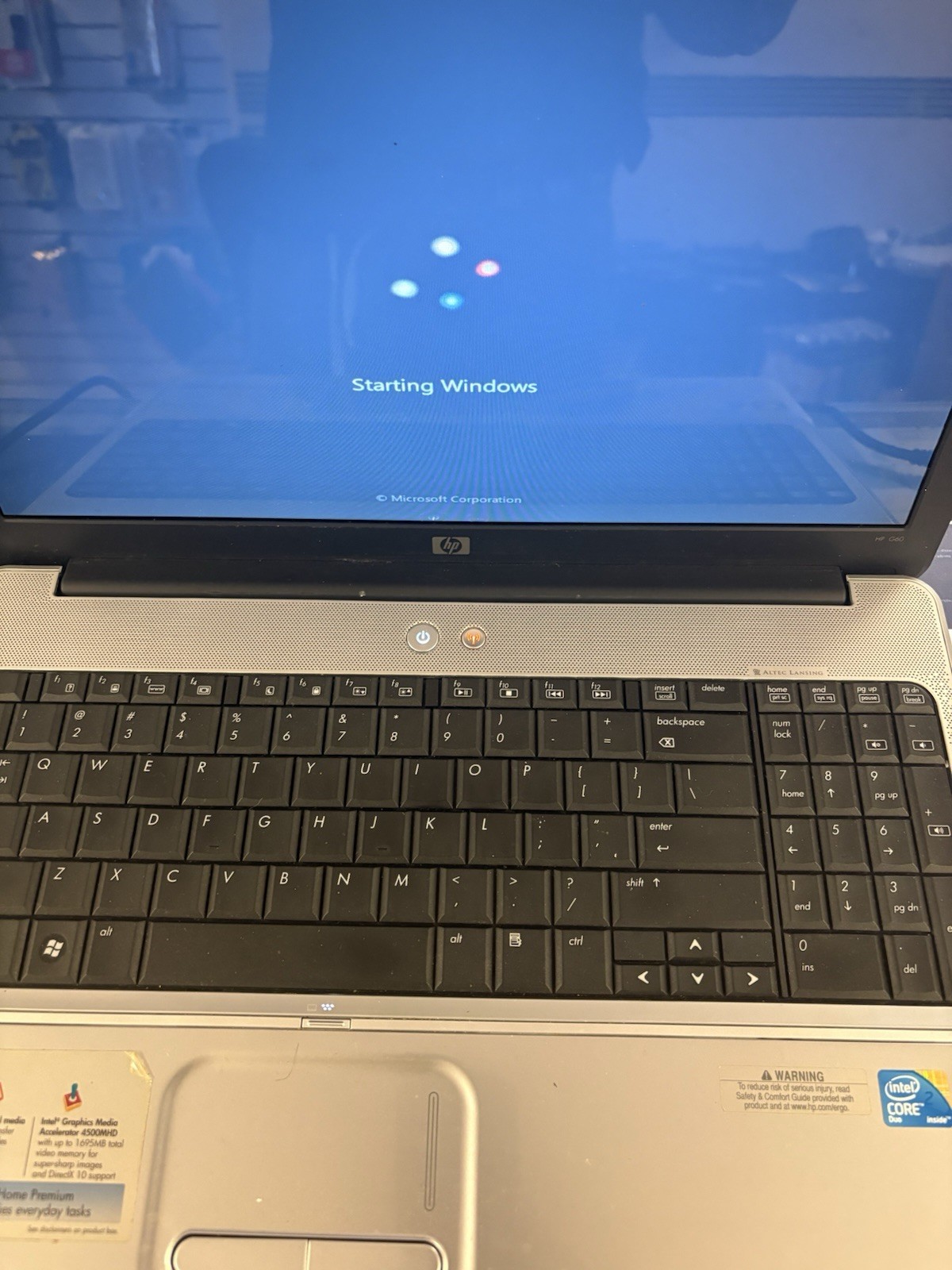 HP G60-552NR Notebook 15″ Laptop Intel Pentium Dual Core-