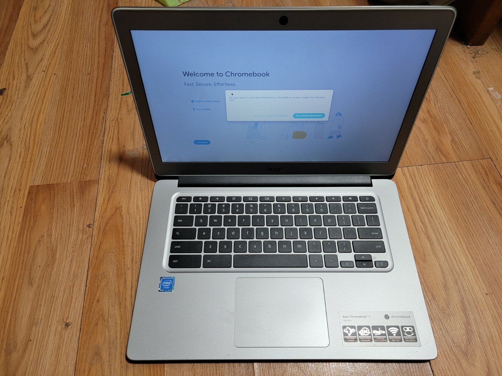 Acer Chromebook 14 CB3-431-C5FM 14in. (32GB, Intel Celeron N, 2.24GHz, 4GB)…