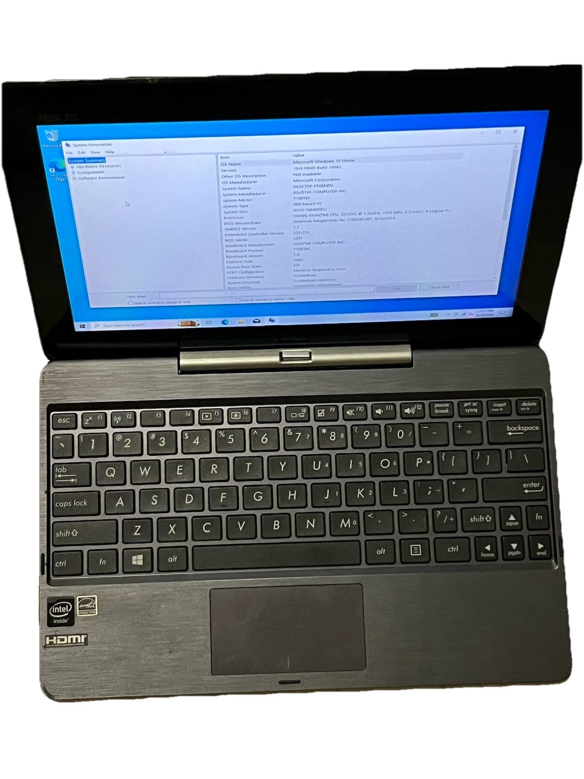 ASUS Transformer Book T100TAF 10.1″ 32GB, Intel Atom Quad-Core, Windows 10