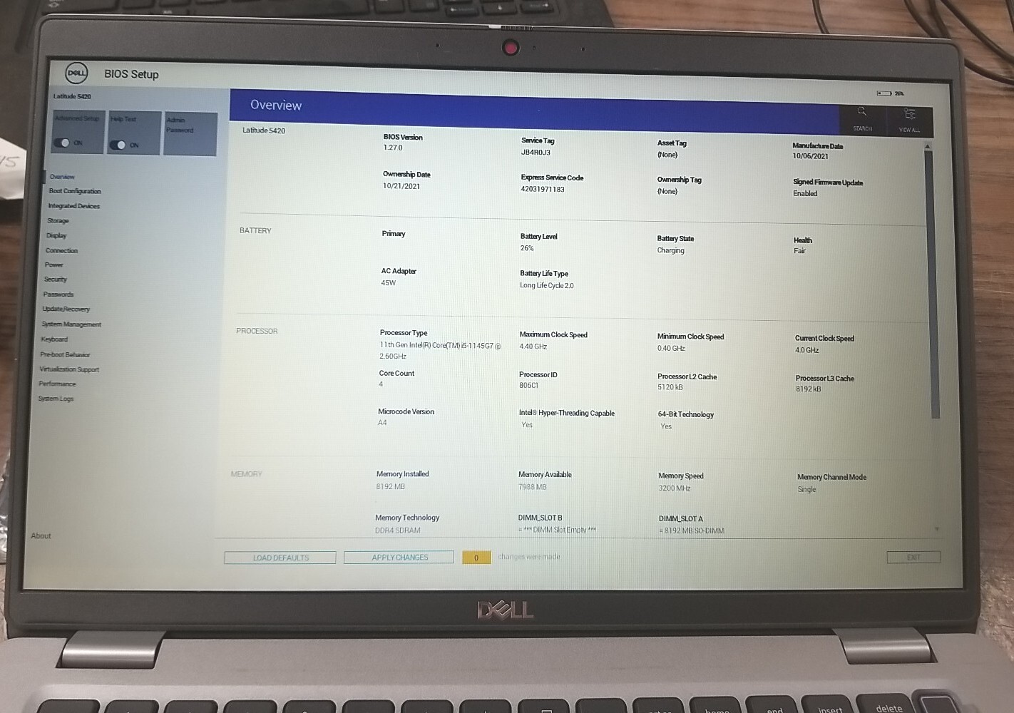 Dell Latitude 5420 W/ i5-1145G7 4.40GHZ, 8GB. NO HDD, OS, OR CORDS. *READ⬇️*