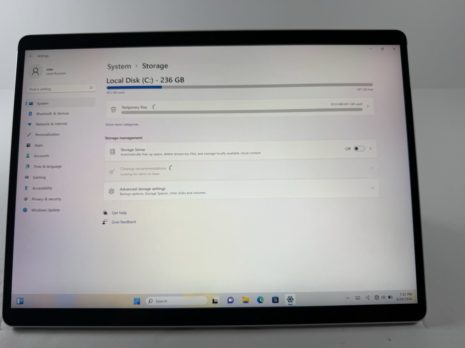 Microsoft Surface Pro 8 (1982) i5-1145G7 – 16GB RAM – 256GB 120Hz – Win 11 Pro