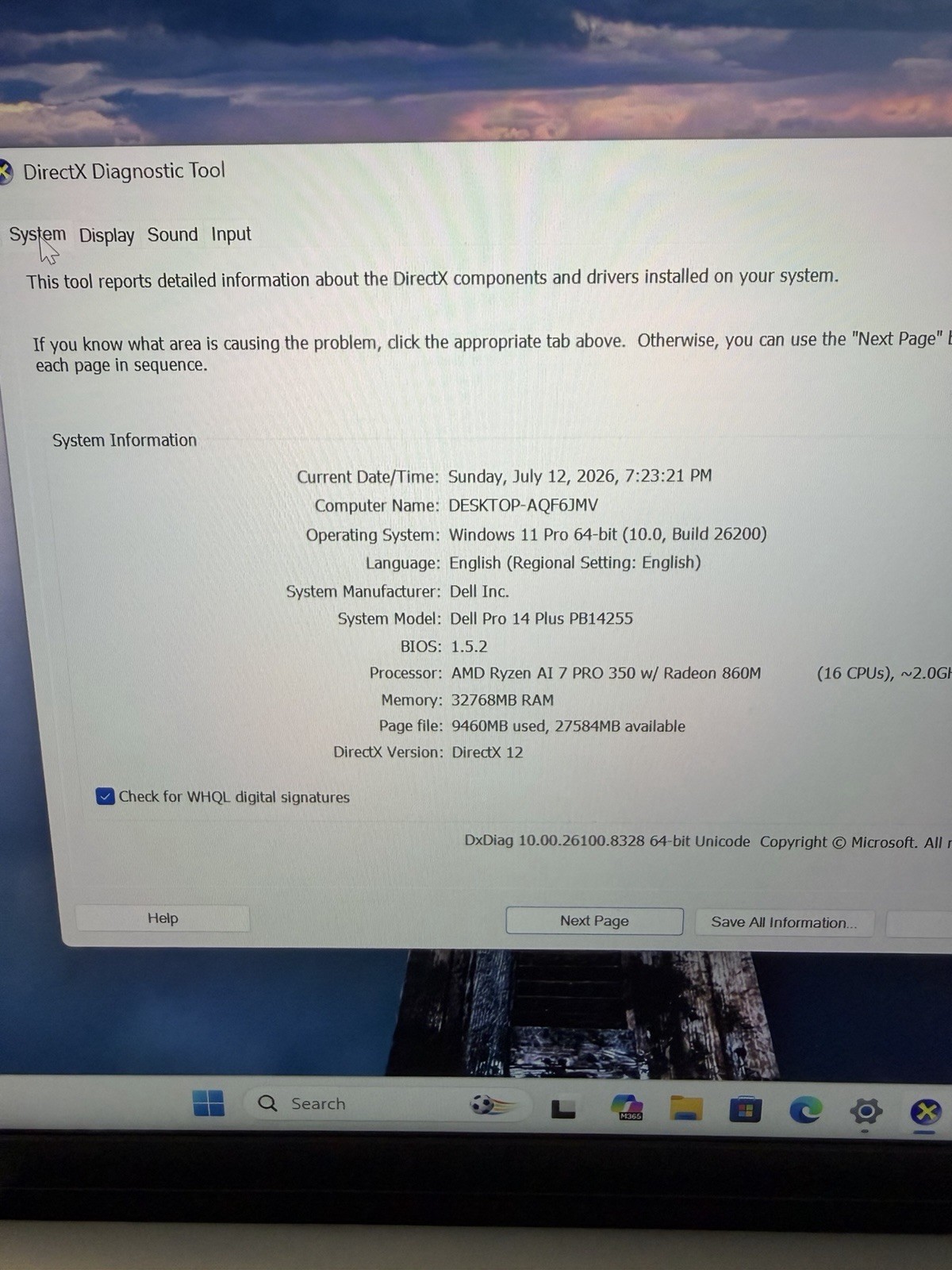 Dell Pro 14 Plus PB14255 Ryzen AI 7 PRO 350 32GB 512GB SSD 14″ FHD+ Non Touch