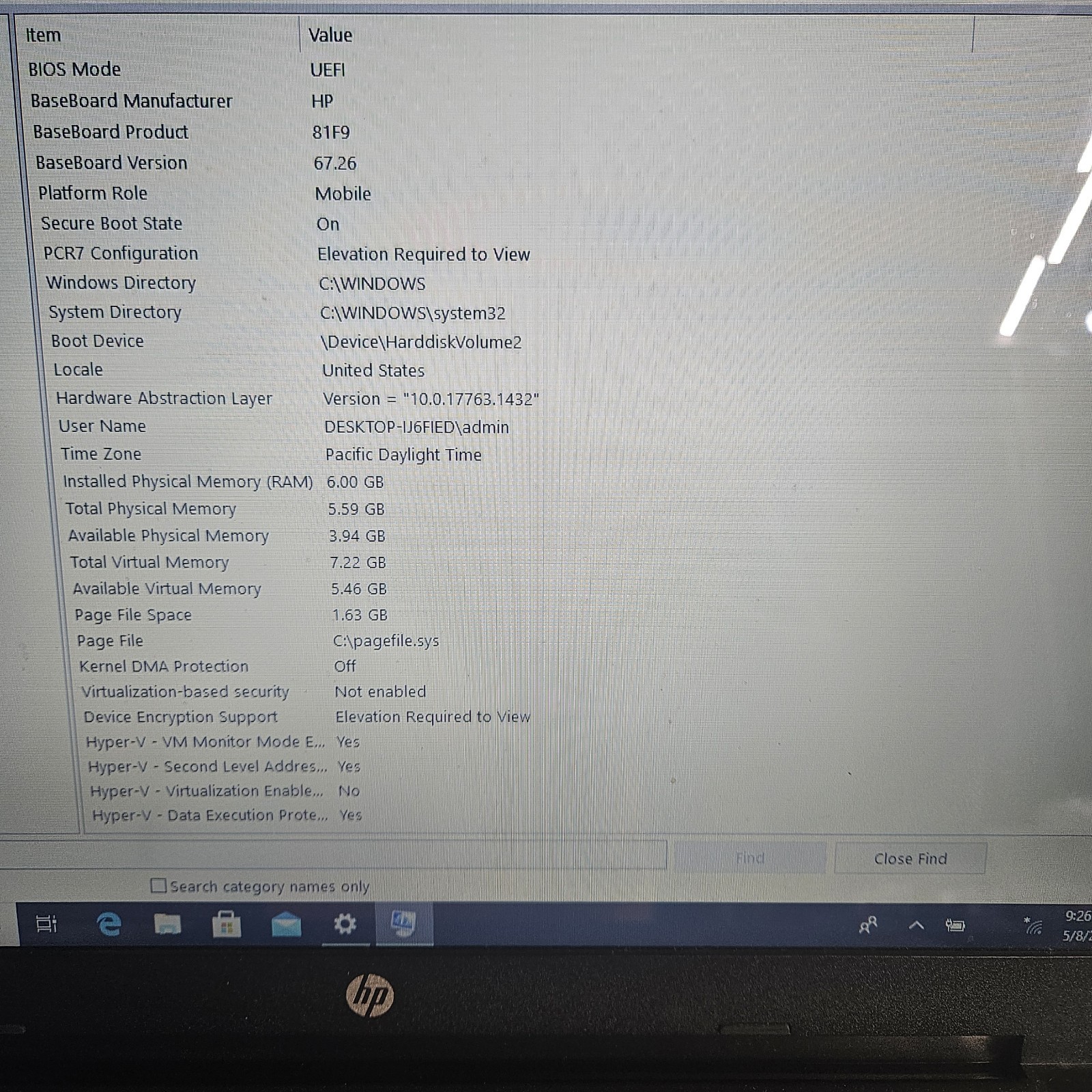 HP 15.6″ Touchscreen Laptop AMD A10 6GB RAM 1TB HDD – AS IS / NO RETURNS