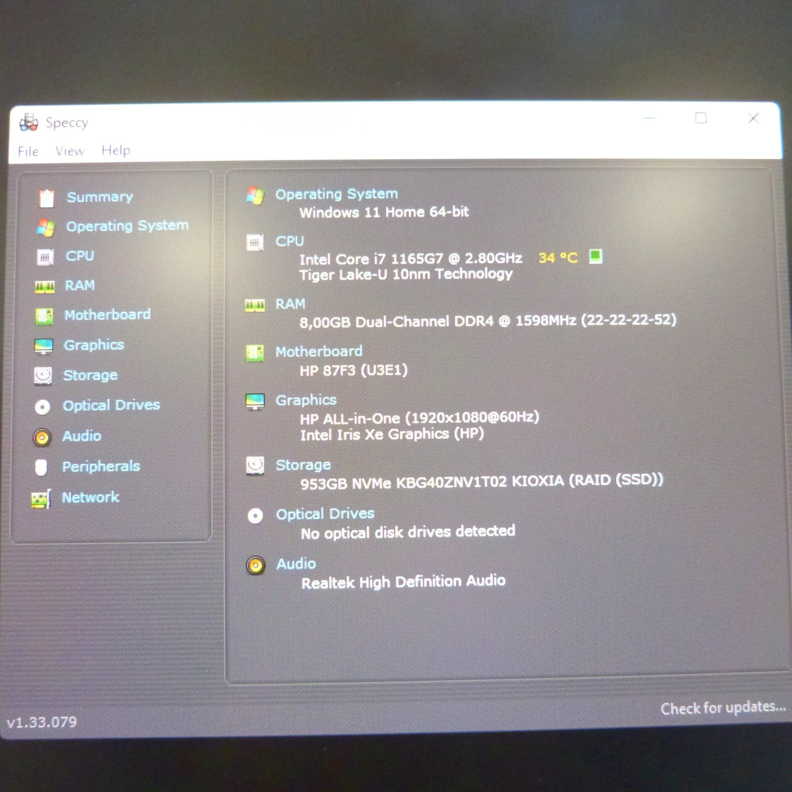 XL SET ALL IN ONE PC HP DP 24 inch FULLHD 11Gen Core i7 I 1TB SSD Windows 11 AIO