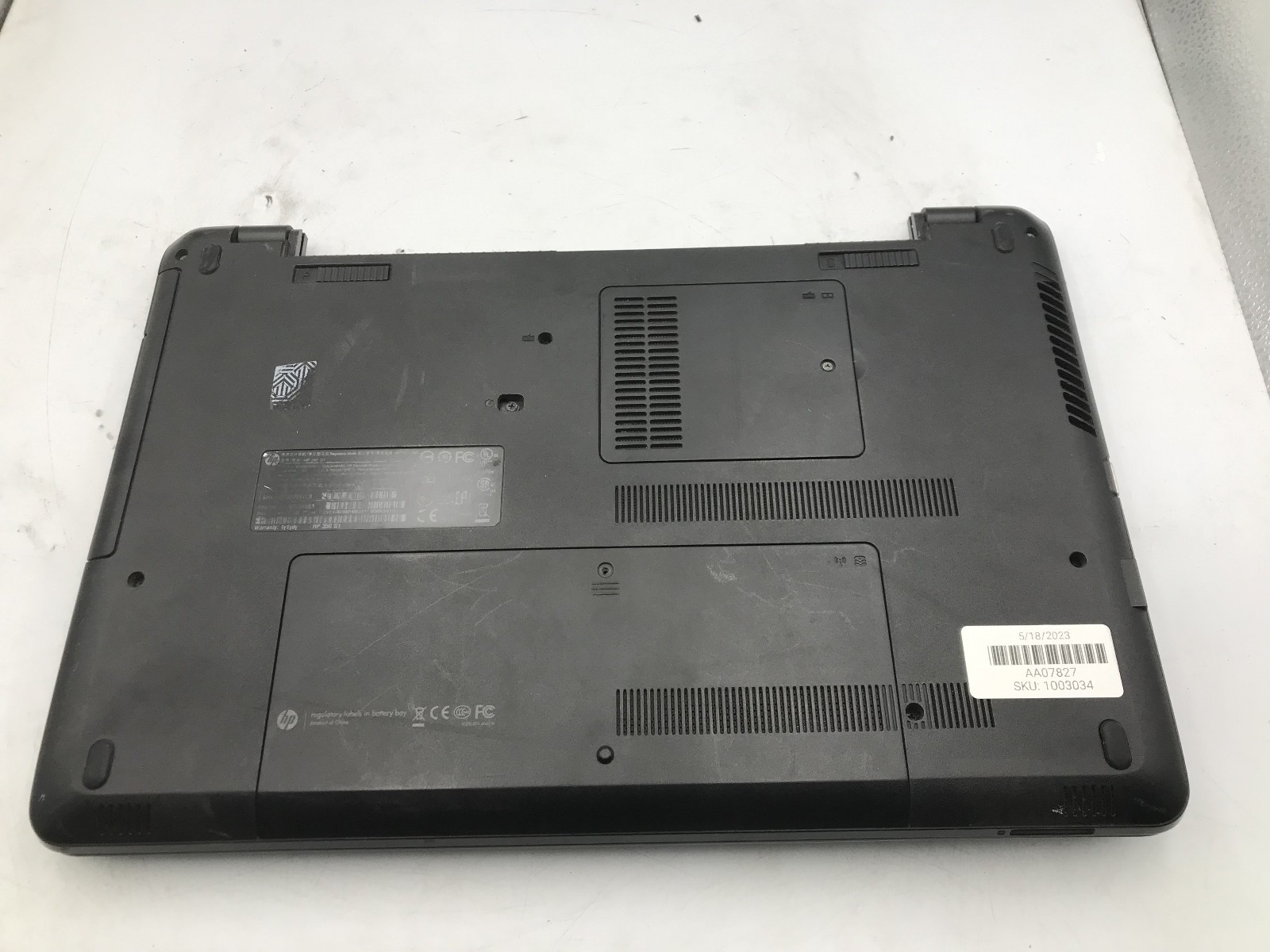 HP 350 G1 NOTEBOOK – BOOTS TO BIOS/BAD LCD – INTEL I7 4TH GEN – NO RAM -READ- BB