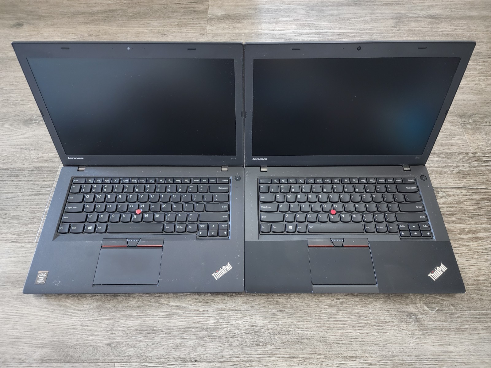 LOT LENOVO ThinkPad T450 LAPTOP/NOTEBOOK PC INTEL i5-5300U CPU 8GB + AC ADAPTER